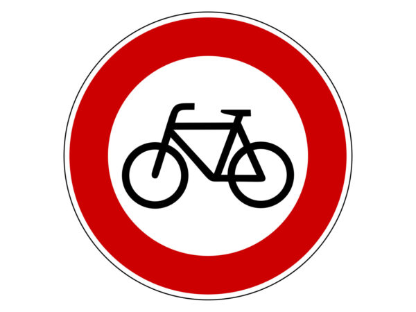 Verkehrszeichen 254 Verbot Fuer Radfahrer Radfahrausbildung Grundschule Parcours